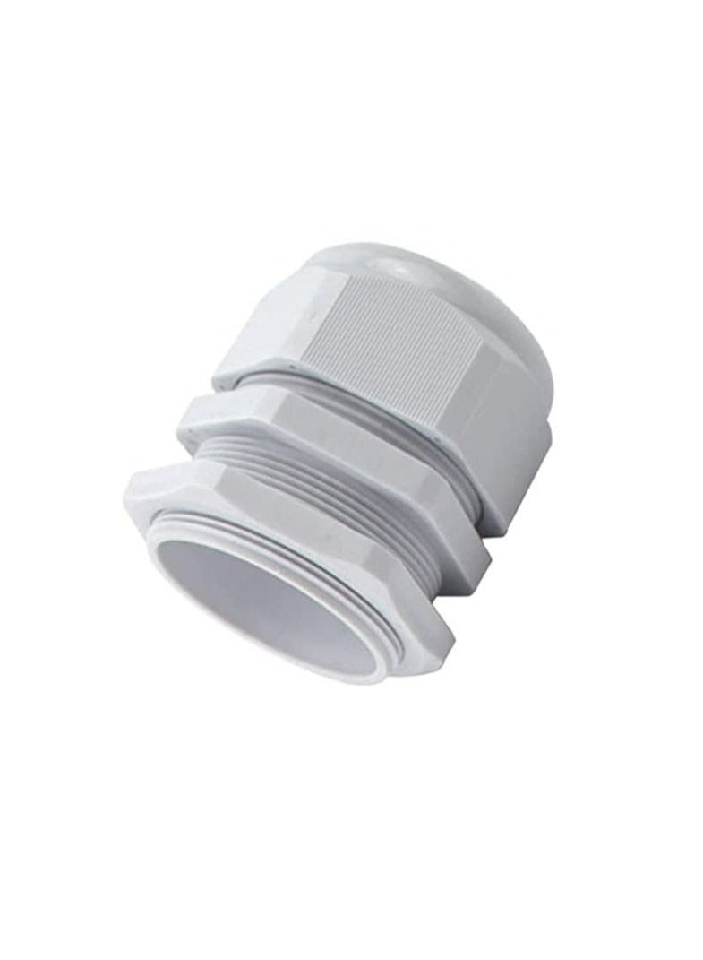 Armoured Cable Gland Kit for Outdoor Sockets and Junction Boxes & Industrial Use with Lock Nut PVC Shroud and Earth Tag (32S, CW) - Image 1