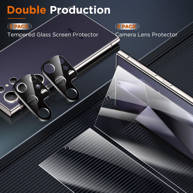 ال كي LK 2+2 Pack for Samsung Galaxy S24 Ultra Screen Protector - Image 5