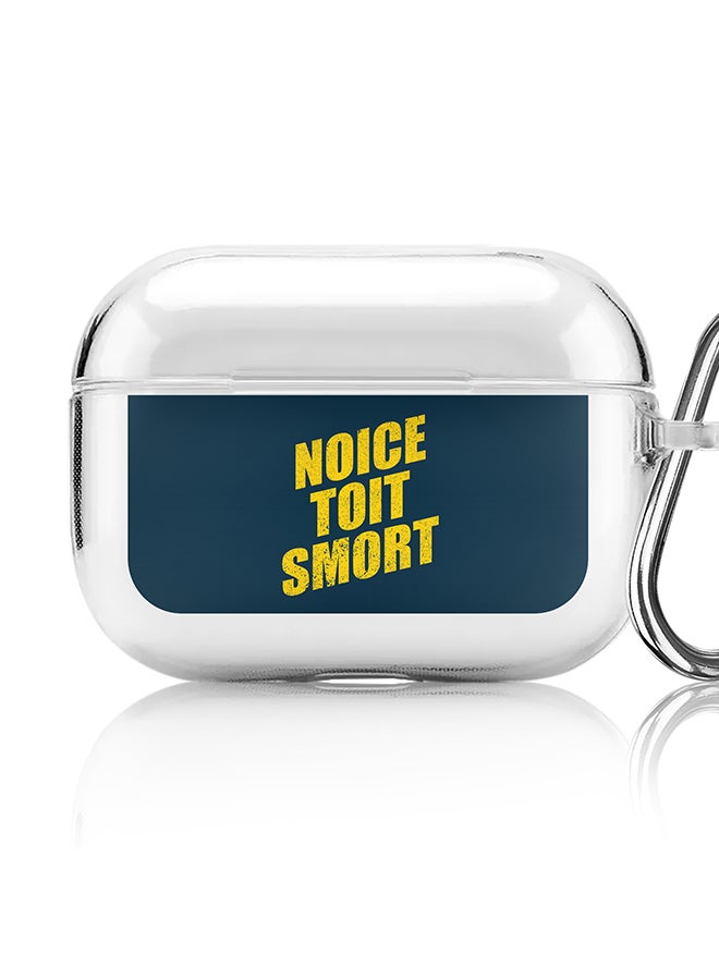 Stylizedd Classic Clear printed Case for Apple AirPods Pro 2nd Generation Thin Transparent Cover [Designed for Apple AirPods Pro 2nd Generation] - Noice Toit Smort - Image 1