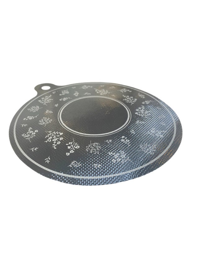 Special Induction Cooker Mat Non-slip Mat Anti-oil Anti-fouling Mat Thermal Pad High Temperature Resistant Silicone Induction Cooker Protection Mat-Size:0.7mm 24cm Hanging Ear White Bottom  - Image 3