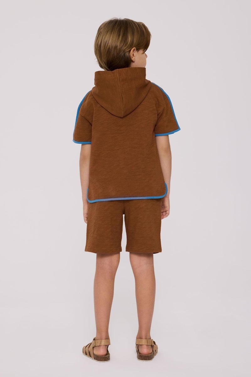 Nebbati Bg Store Boy Brown Tracksuit Top - Image 4