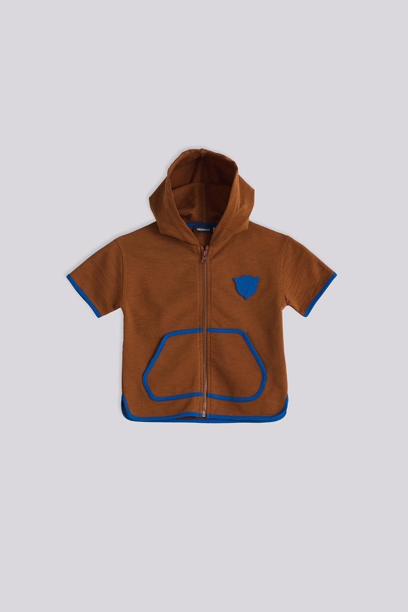 Nebbati Bg Store Boy Brown Tracksuit Top - Image 5