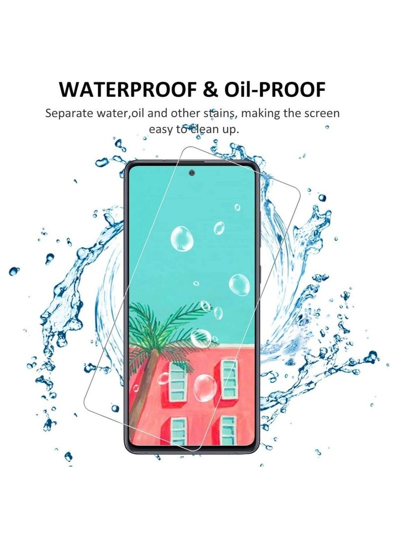 vesus Screen Protector compatible with Samsung Galaxy A52s 5G Tempered Glass, Clear Transparent Film Case Friendly 9H Hardness Anti-Fingerprint Anti-Scratch No Bubble - Image 4