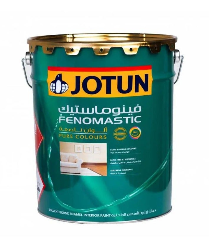 Jotun Fenomastic Pure Colours Semi-Gloss 18L White – Acrylic Copolymer Emulsion Paint, Washable & Durable Interior Finish