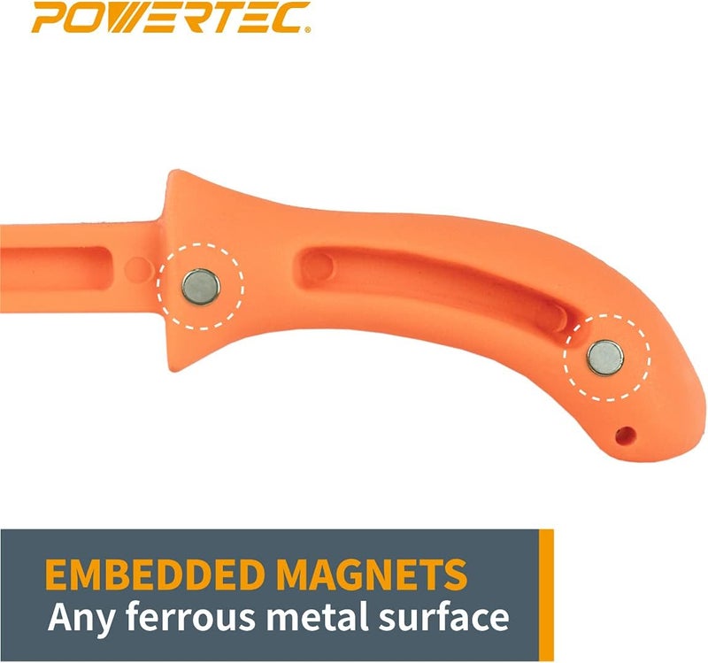 POWERTEC 71029 Magnetic Push Stick for Table Saw, Router Table, Jointer Applications, 11.5 Inch Ergonomic Design w/Embedded Magnets in Handle (Pack of 2) - Image 4