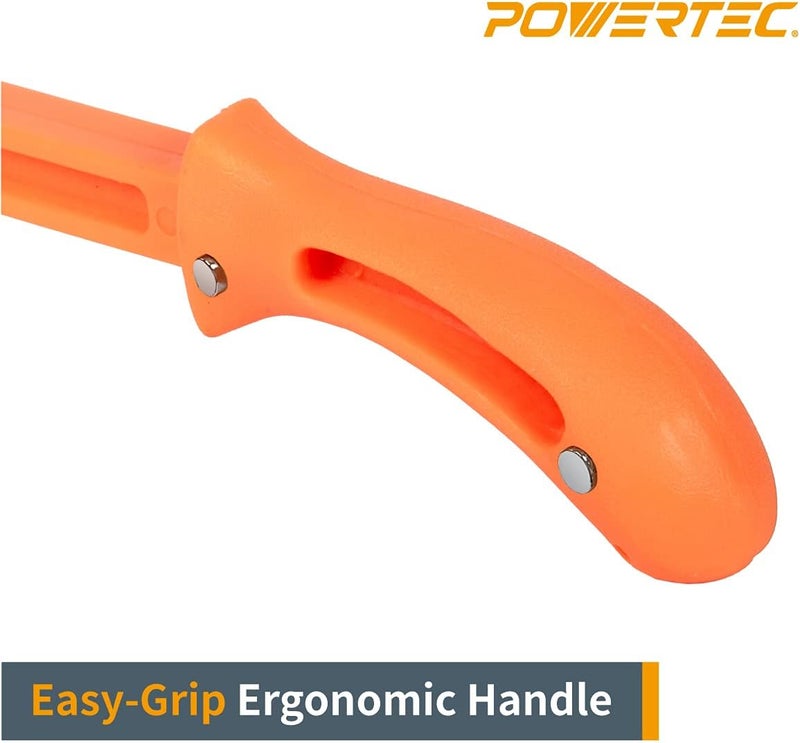 POWERTEC 71029 Magnetic Push Stick for Table Saw, Router Table, Jointer Applications, 11.5 Inch Ergonomic Design w/Embedded Magnets in Handle (Pack of 2) - Image 3