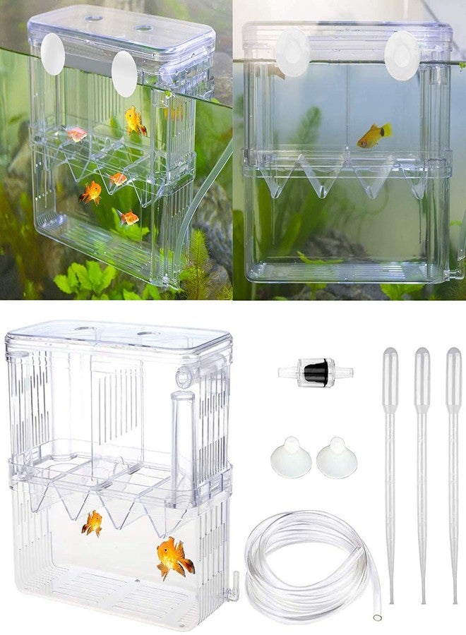 Senzeal Aquarium Fish Breeder Box Plastic Fish Isolation Breeding Box Hatching Incubator for Baby Shrimp Clownfish Guppy - Image 1