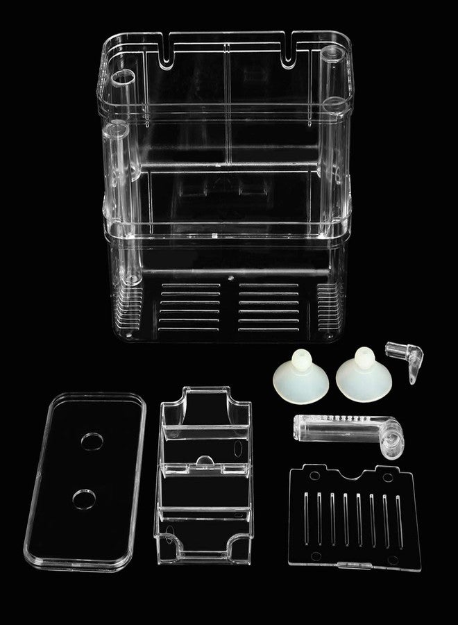 Senzeal Aquarium Fish Breeder Box Plastic Fish Isolation Breeding Box Hatching Incubator for Baby Shrimp Clownfish Guppy - Image 4
