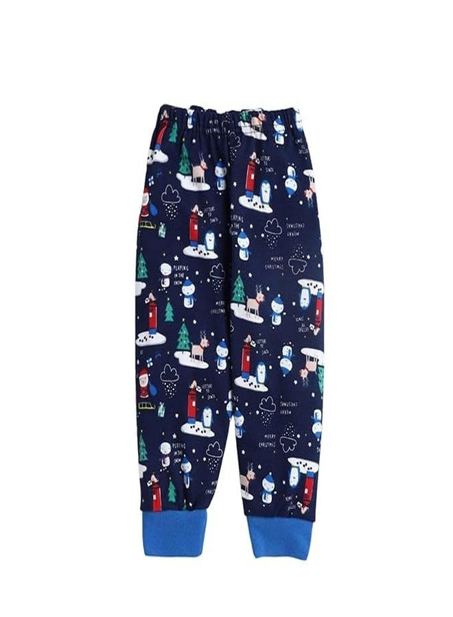 EIO طقم بيجامات قطنية للأولاد والبنات من إي أو آي أو، بقصة عادية، مكون من 6 قطع (2-3 سنوات، بنقشة للأولاد)، متعدد الألوان - Image 5