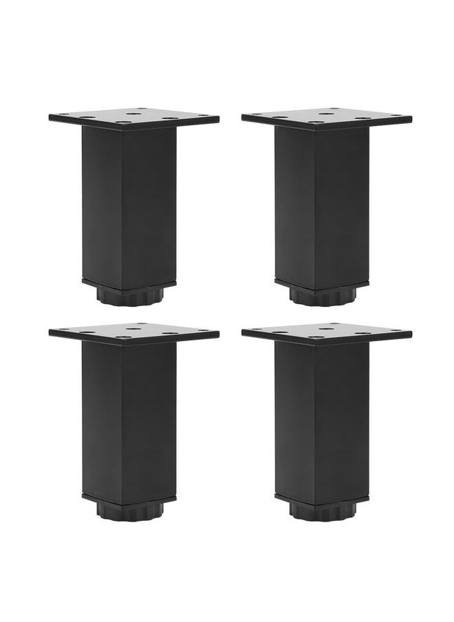 Thoraya - 4pcs Aluminum Alloy Adjustable Feet Sofa Bed Foot Legs Support for Cupboard Cabinet Furniture Accessories100mm - Image 1