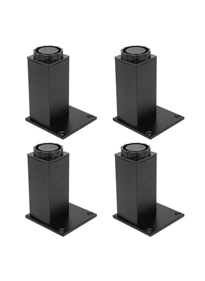 Thoraya - 4pcs Aluminum Alloy Adjustable Feet Sofa Bed Foot Legs Support for Cupboard Cabinet Furniture Accessories100mm - Image 1