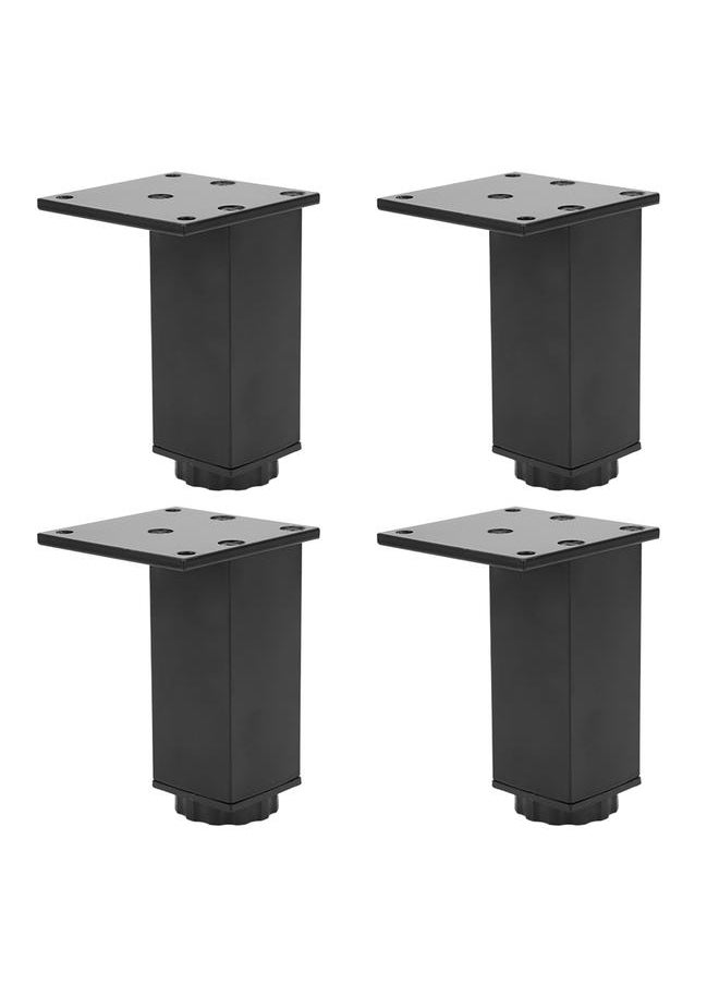 Thoraya - 4pcs Aluminum Alloy Adjustable Feet Sofa Bed Foot Legs Support for Cupboard Cabinet Furniture Accessories100mm - Image 1