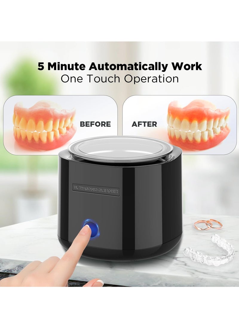 Chabeia Ultrasonic Cleaner – 42kHz Denture Cleaning Machine, 180ML Portable Dental Pod for Retainers, Aligners, Braces, and Mouth Guards  - Image 3