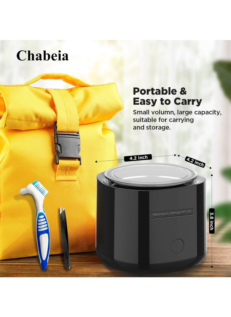 Chabeia Ultrasonic Cleaner – 42kHz Denture Cleaning Machine, 180ML Portable Dental Pod for Retainers, Aligners, Braces, and Mouth Guards  - Image 5