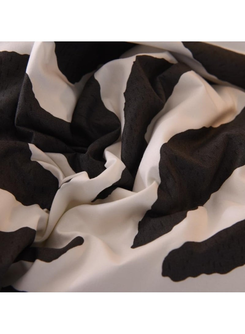 عام “طقم ملاءات من 4 قطع، مجموعة أغطية لحاف ناعمة من القطن، بدون لب، تحتوي على 1 غطاء لحاف بحجم 200 * 230 سم و1 ملاءة و2 غطاء وسادة.” - Image 4