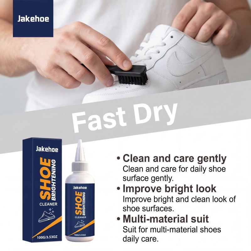 Jakehoe Shoe Brightening Cleaner Gentle Cleaning And Care For Shoe Surfaces, Brightening And Color Protection, A Great Helper For Daily Cleaning - Image 5