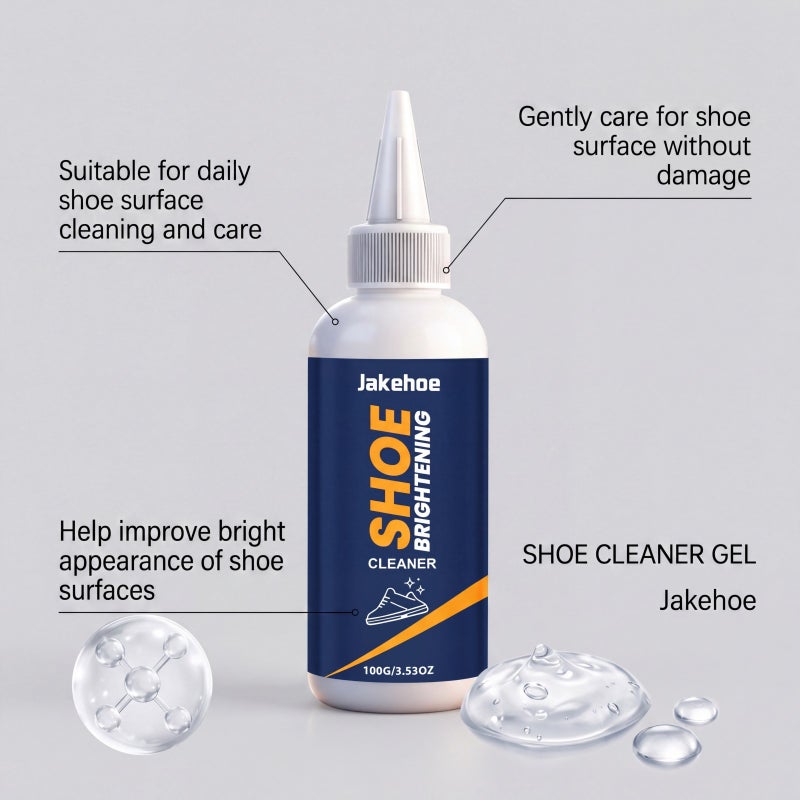 Jakehoe Shoe Brightening Cleaner Gentle Cleaning And Care For Shoe Surfaces, Brightening And Color Protection, A Great Helper For Daily Cleaning - Image 3
