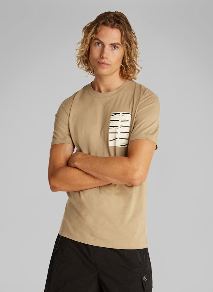 Calvin Klein Jeans Serif Box Graphic T-Shirt  - Image 1