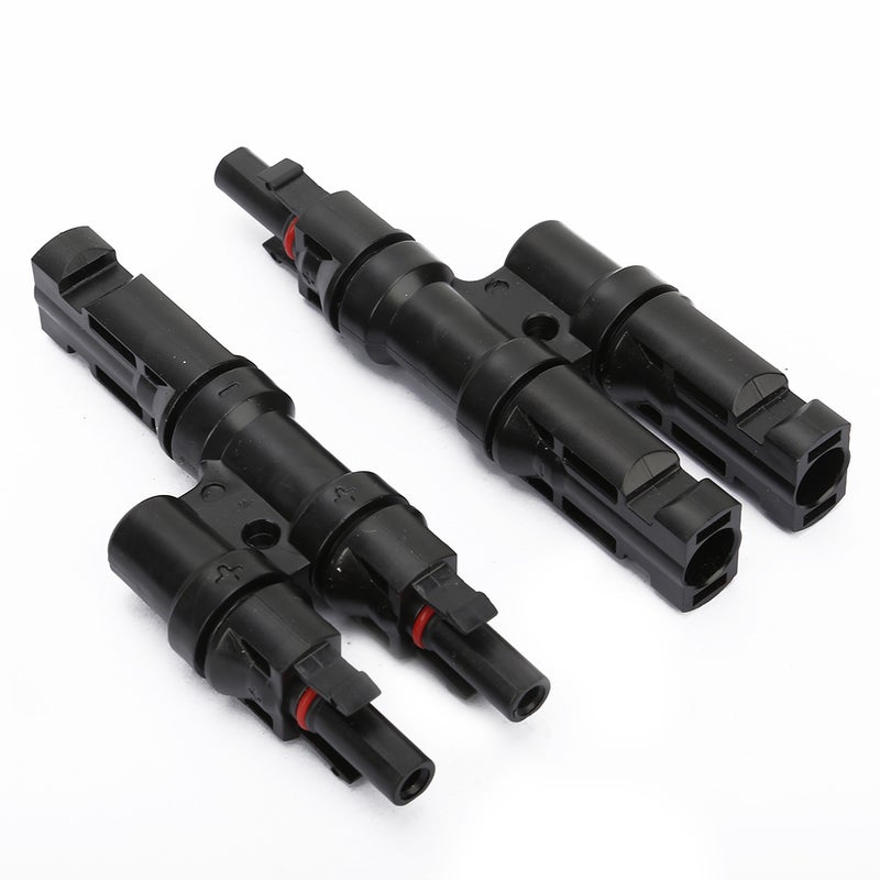 1 Pair T Type Branch Solar Panel Adapter 2 in 1 Parallel Connector Cable Splitter - Image 5