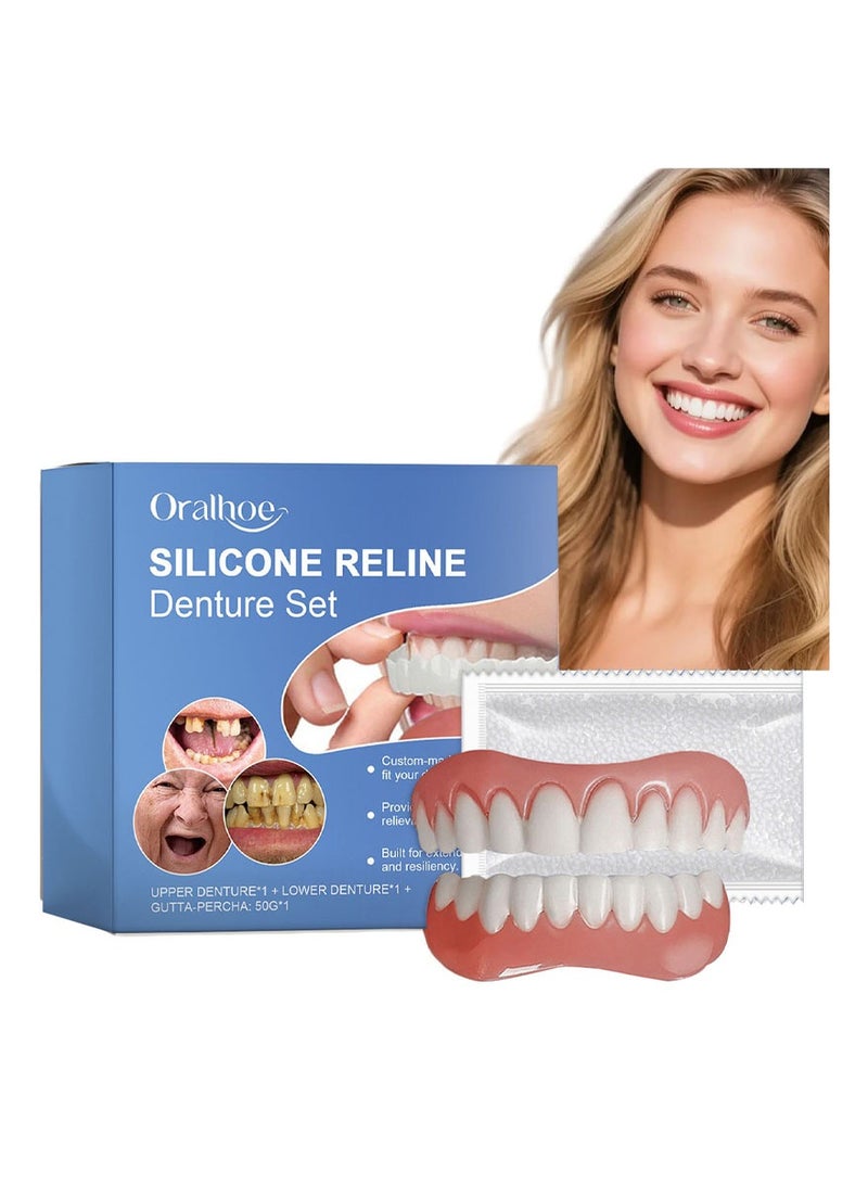 أورالحوي أسنان السيليكون والأدوات ومجموعات ترميم الأسنان المؤقتة المريحة تعزز جمالية الابتسامة مع الأدوات - Image 1