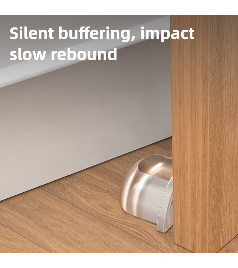 4 Pcs Door Stopper Set Self Adhesive Wall Protector Transparent Round Floor Buffer Door Knob Bumper Soft Silicone - Image 5
