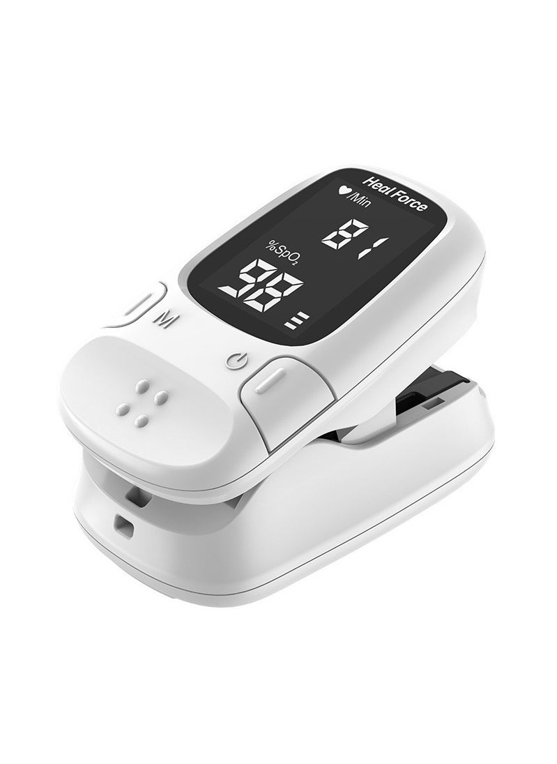 Heal Force - Pulse Oximeter, Blood Oxygen Meter Finger (SpO2) with Plethysmograph and Perfusion Index, Portable OLED Display - Image 1