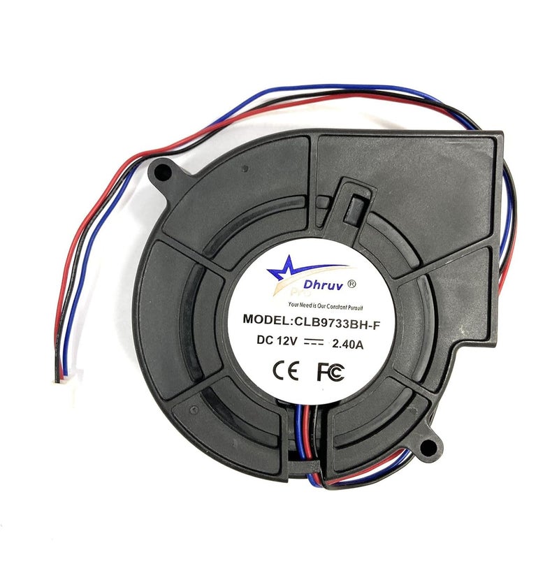 DHRUVPRO Ball Bearing DC 12V 240A High Speed 4500 RPM 3Pin Air Blower Fan PWM 3A Speed Controller - Image 3