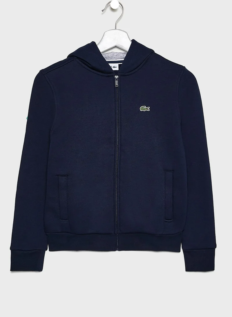 LACOSTE Kids Pocket Detail Hoodie