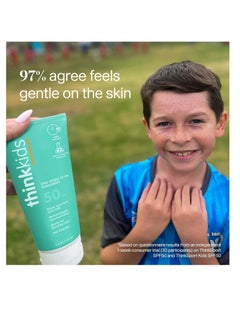 Thinksport Thinksport Kids SPF 50+ Mineral Sunscreen – Safe, Natural Sunblock for Children - Water Resistant Sun Cream – Broad Spectrum UVA/UVB Sun Protection – Reef Friendly Sun Lotion, 6oz  - Image 3