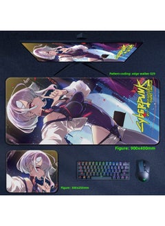 Cyberpunk Edge Walker Mouse Pad Computer Desktop Pad Lucy Edge Runner Cyberpunk 2077 Surrounding-Color:300x250x4mm-Pattern:Edge Walker 029