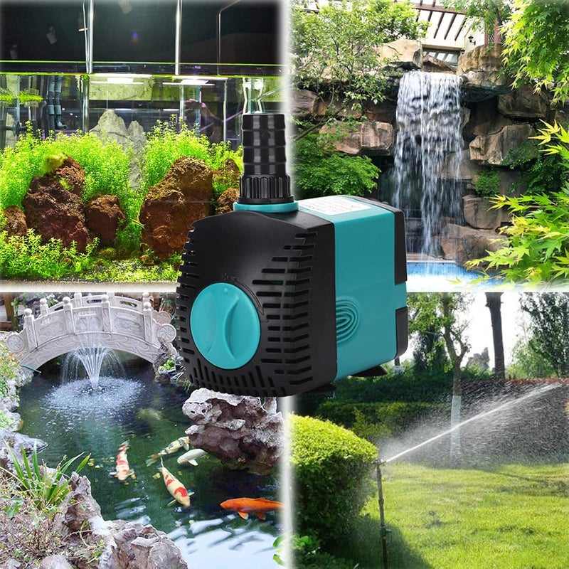 N.C 15W 800L/H Submersible Water Pump Mini Fountain Pump for Aquarium Fish Tank Pond Water Gardens Hydroponic Systems with Nozzle AC220-240V,Water Pump Superior Product - Image 4