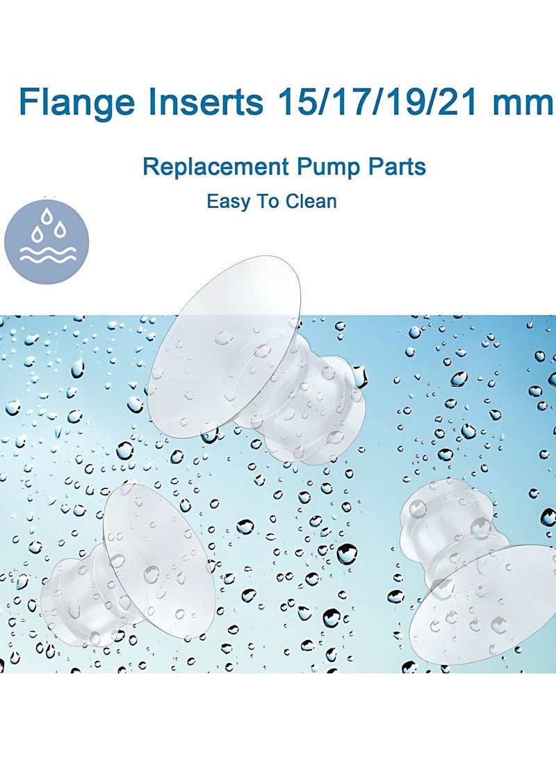 OAGA 5PCS Versatile Milk Pump Insert Converters,Multiple Sizes (13mm,15mm,17mm,19mm,21mm)Compatible with Medela, Willow, TSRETE, Momcozy S9/S10/S12 Wearable Hand Free Breast Pump, Reduce 24mm Shield/Flange Tunnel Down to Correct Size - Image 5