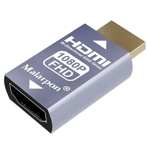Malarpon Hdmi Edid Emulator Passthrough 3rd Generrtion Aluminum fit Headlesskeep The EDID of The Monitor Active Switches and Extenders 1920x1080@59Hz 1P - Image 1