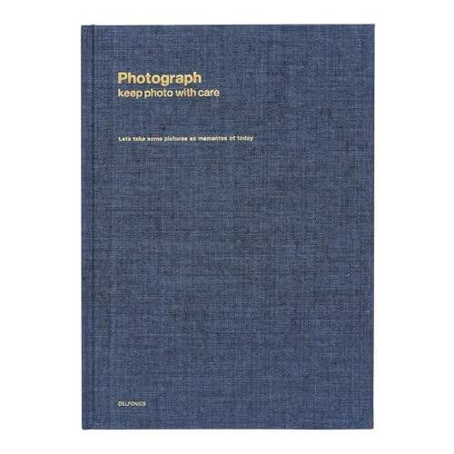 Delfonics Basic Photo Album B5 - Chambray Blue, Vinyl, 7"x10" - Image 1
