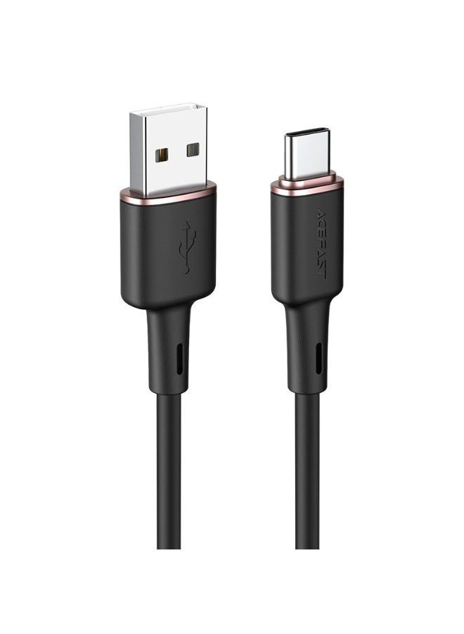 أسيفاست كابل بيانات الشحن C2-04 USB-A إلى USB-C، كابل بطول 1.2 متر، موصلات من سبائك الزنك المتينة ومضفر سيليكون مانع للتشابك - Image 1