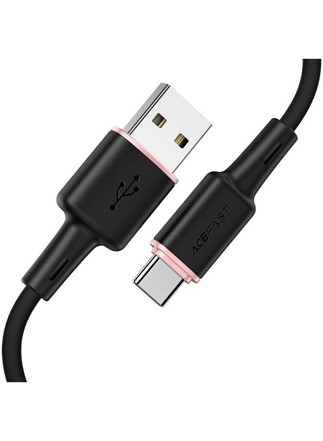 أسيفاست كابل بيانات الشحن C2-04 USB-A إلى USB-C، كابل بطول 1.2 متر، موصلات من سبائك الزنك المتينة ومضفر سيليكون مانع للتشابك - Image 2