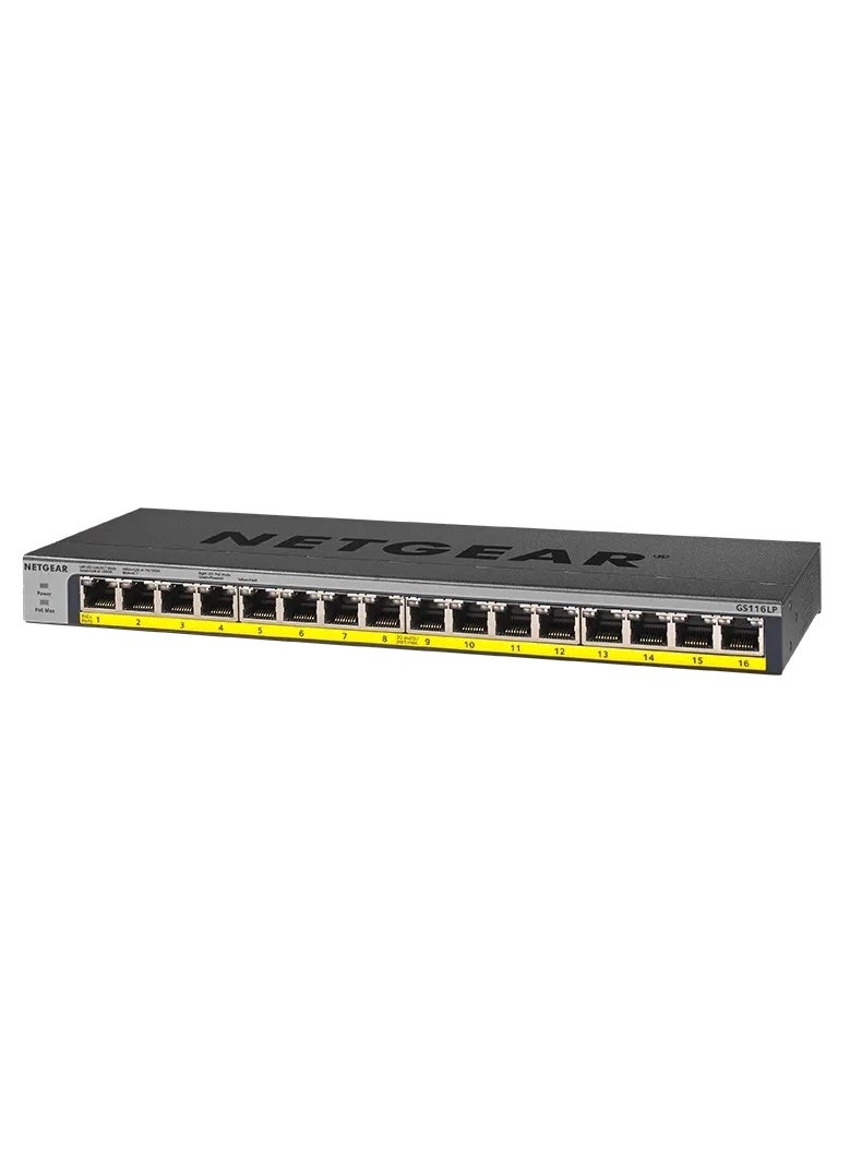 نت جير مفتاح PoE+ جيجابت إيثرنت غير مُدار بـ 16 منفذًا مع FlexPoE (76 واط) - Image 1