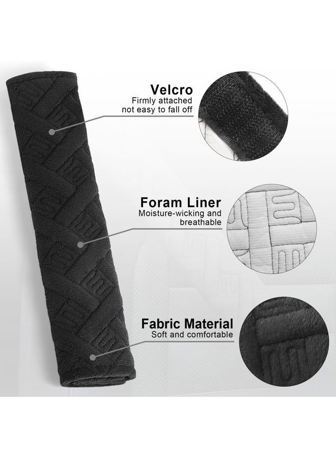JUSTTOP 2-Pack Universal Car Seat Belt Pads Cover for A More Comfortable Driving, Seat Belt Shoulder Strap Covers Harness Pad for Car Interior Accessories(Black) - Image 4
