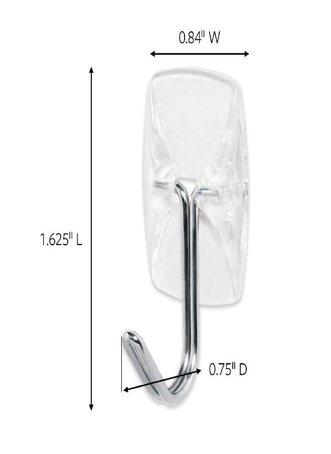 Command Command Small Wire Toggle Hooks, Damage Free Hanging Wall Hooks with Adhesive Strips, No Tools Wall Hooks for Hanging Decorations in Living Spaces, 10 Clear Hooks and 12 Command Strips  - Image 1