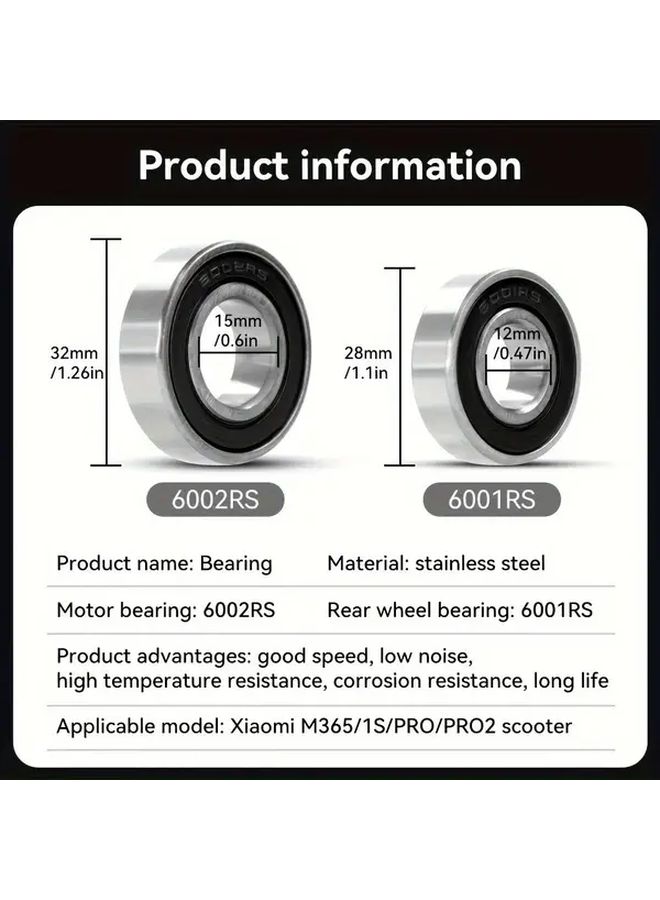 6002RS High Performance Ball Bearings For Electric Scooter Smooth Ride - Image 3