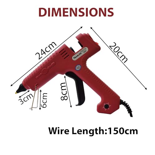 THEMISTO 300 Watts Multi-Temperature Electric Hot Melt Glue Gun With 5 Super Strong Gumming Glue Sticks (TH-GG300) - Image 4