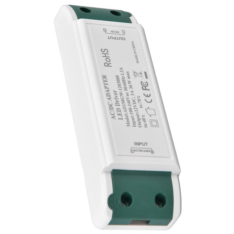 FTVOGUE محول سائق LED 12 فولت 0-36 واط 3 أمبير 100-240 فولت تيار متردد إلى 12 فولت تيار مستمر محول جهد ثابت للتيار - Image 3