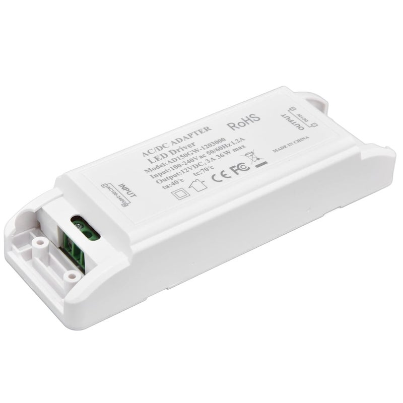 FTVOGUE محول سائق LED 12 فولت 0-36 واط 3 أمبير 100-240 فولت تيار متردد إلى 12 فولت تيار مستمر محول جهد ثابت للتيار - Image 4