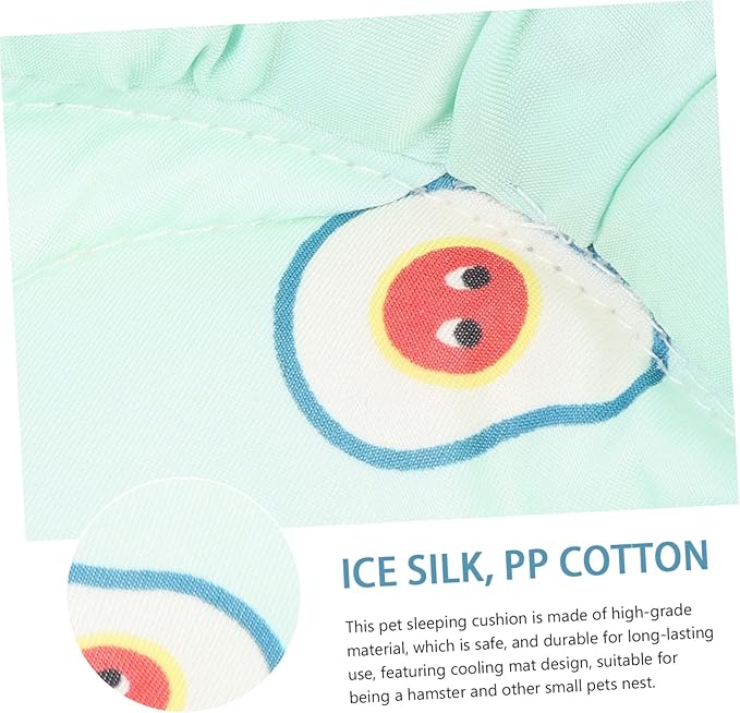 2pcs Pet Cooling Mat for Small Animals Non- Bedding for Hamsters Guinea Pigs and More Soft and Comfortable Floor Pad Avocado 22X22X2CM Green - Image 4