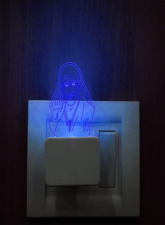StarLaser مصباح ليلي ثلاثي الأبعاد من StarLaser مزود بإضاءة LED مع قابس لتغيير الألوان بسبعة ألوان (ساي بابا) - Image 2