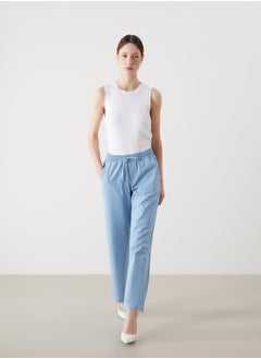 Wideleg Women's Jeans With Elastic Waist