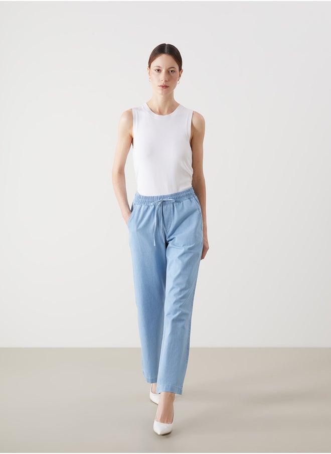 LC WAIKIKI - Wideleg Women's Jeans With Elastic Waist - Image 1