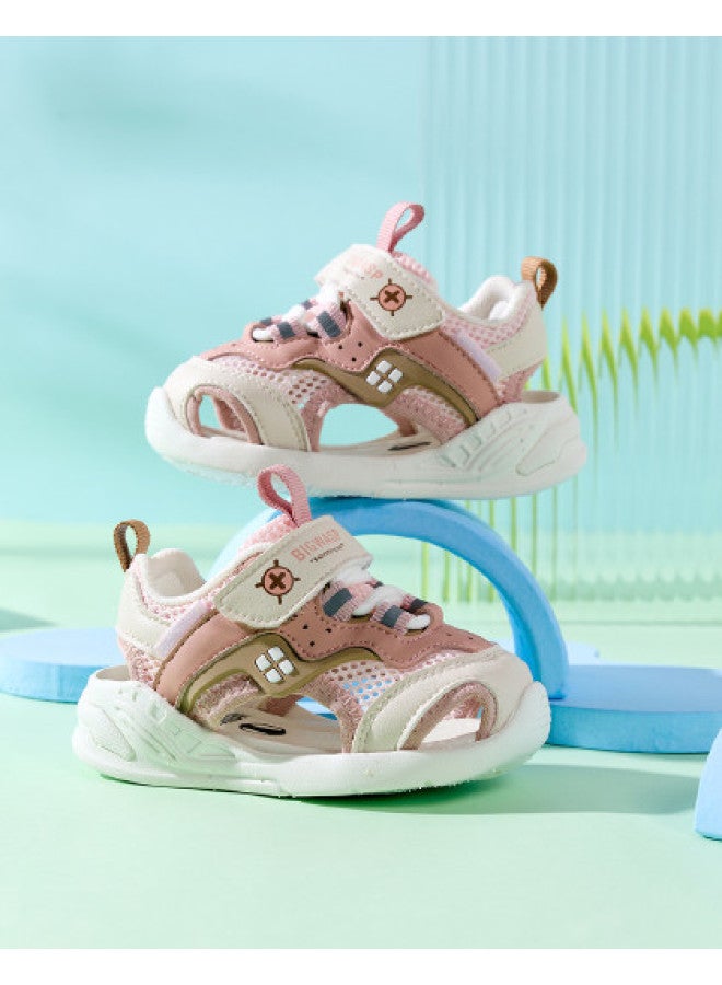 Bumblebee Baby Toddler Walking Shoes - Breathable Mesh Sandals For Summer, Soft Sole Infant & Kids Beach Sandals, Trendy Children's Shoes - Image 1