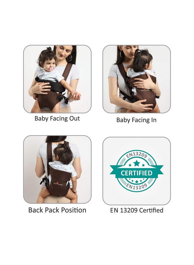 1st Step 3 In 1 Baby Carrier With 3 Carry Positions For 4 To 14 Months Baby Max Weight Up To 10 Kgs (Brown) - Image 3