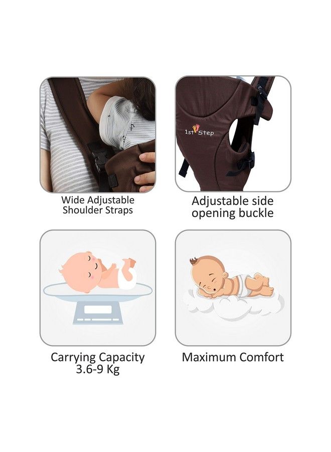 1st Step 3 In 1 Baby Carrier With 3 Carry Positions For 4 To 14 Months Baby Max Weight Up To 10 Kgs (Brown) - Image 4